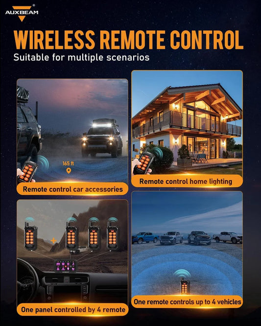 AC SERIES 8 GANG (AC - 800) RGB SWITCH PANEL WITH APP&REMOTE CONTROL (ONE - SIDE OUTPUT) - SLBSTORE