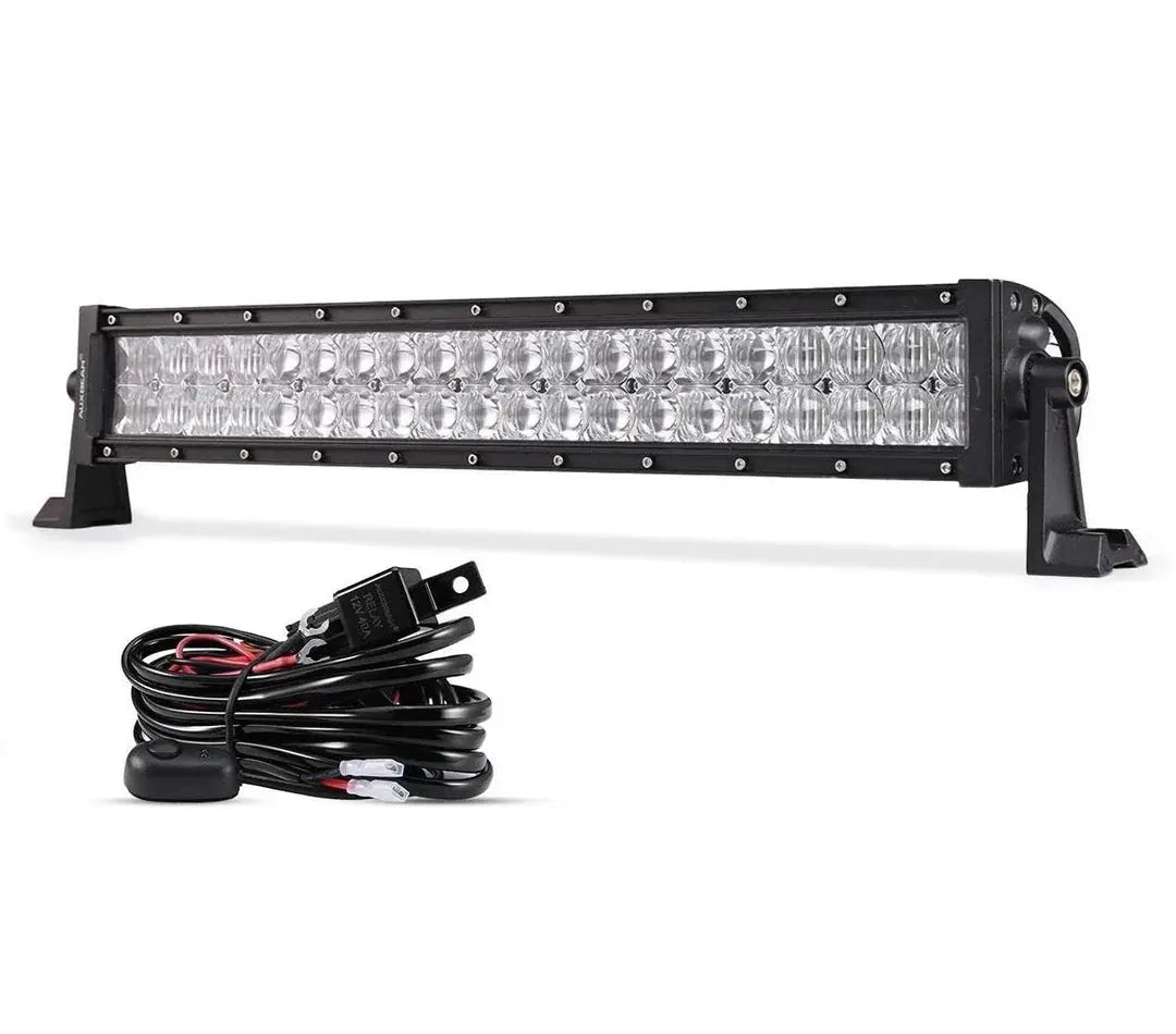 Auxbeam LED Light Bar 5D Series Combo Beam Straight/Curved Double Row - SLBSTORE