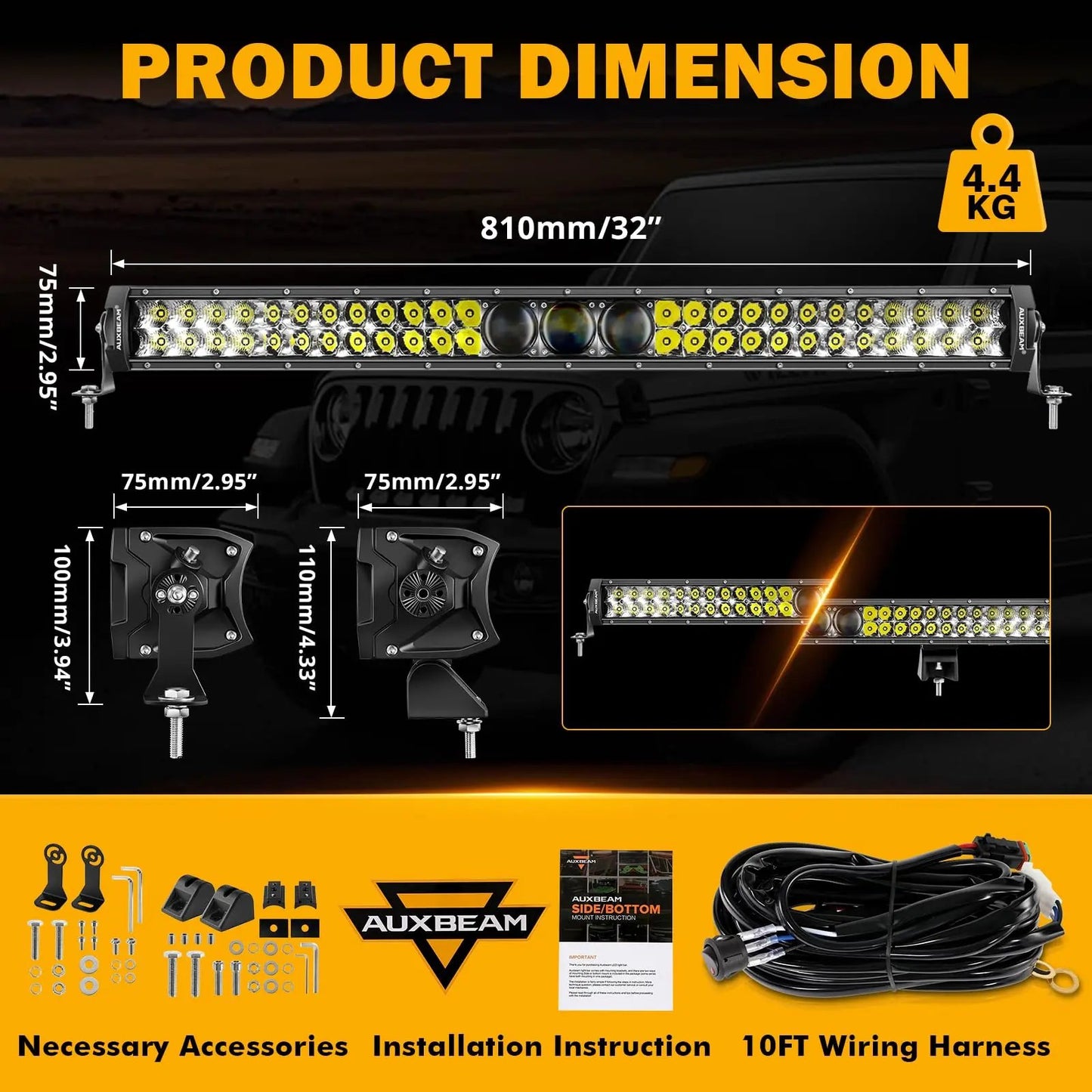 New 5D - PRO Series Super Bright LED Light Bars - SLBSTORE