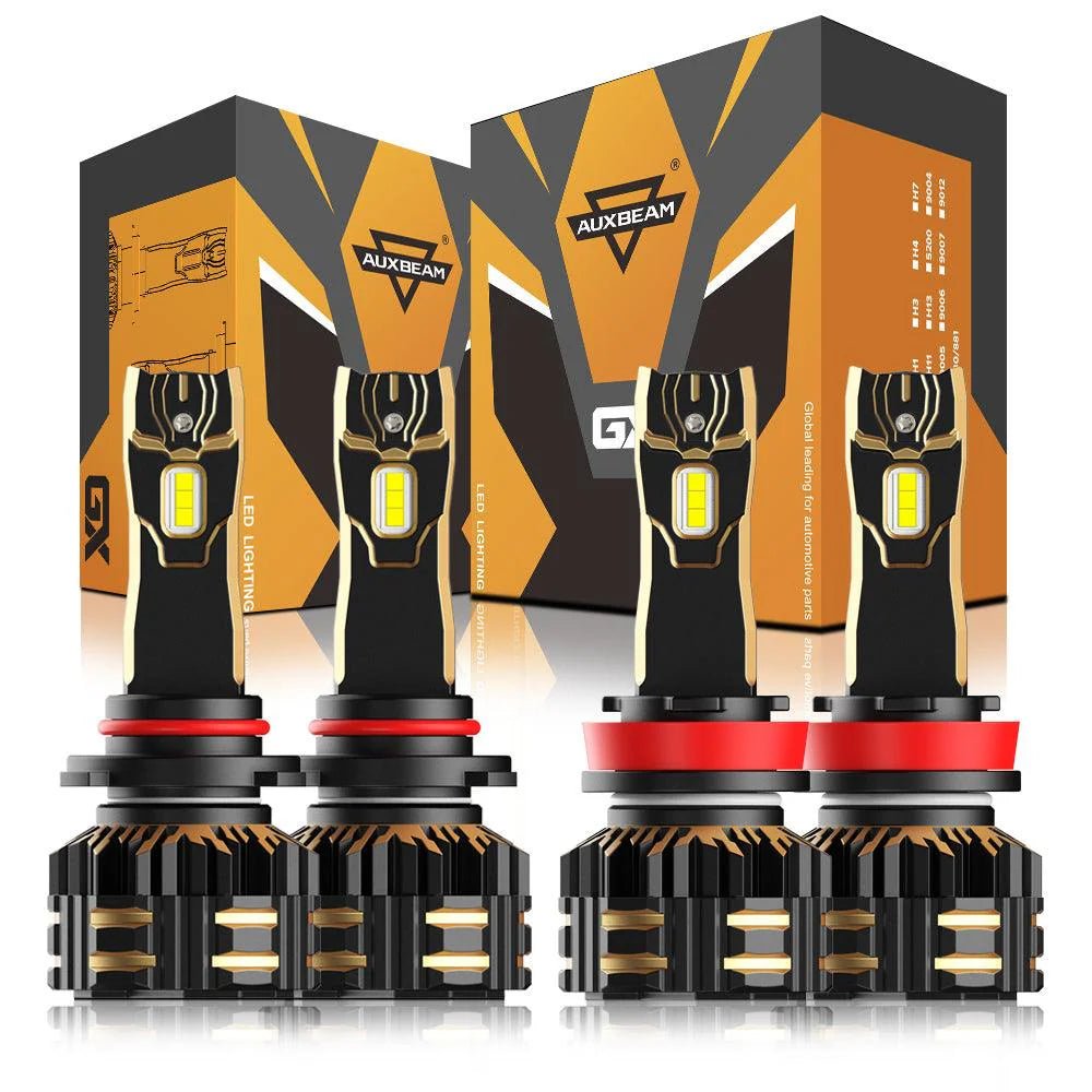 AUXBEAM GX SERIES 25000LM 120W LED HEADLIGHT BULBS 6500K COOL WHITE - SLBSTORE