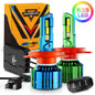 R7 SERIES 25000LM 70W RGB REMOTE CONTROL LED HEADLIGHT BULB/DRL/FOG LIGHT - SLBSTORE
