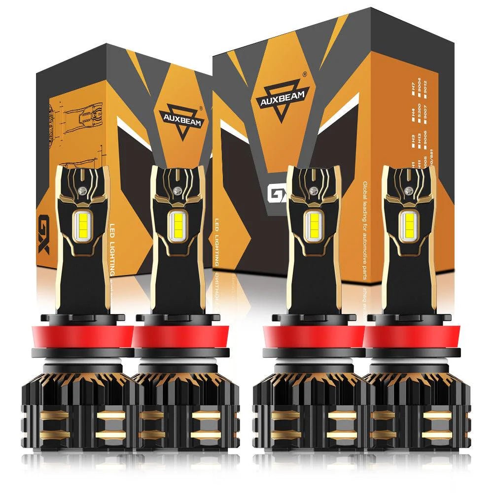 AUXBEAM GX SERIES 25000LM 120W LED HEADLIGHT BULBS 6500K COOL WHITE - SLBSTORE