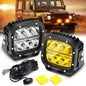 Auxbeam 5" XP - Ultra Series LED Offroad Light With Amber DRL 132W 15600LM (2 Pcs) - SLBSTORE
