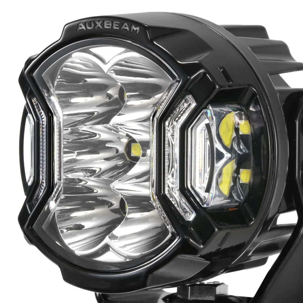 V - ULTRA SERIES | 3 INCH 108W LED SIDE SHOOTER WHITE POD LIGHTS WITH AMBER DRL - SLBSTORE