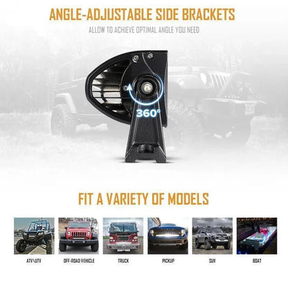 Auxbeam 32 Inch V - Series Curved RGBW Color Changing Off Road Led Light Bar - SLBSTORE
