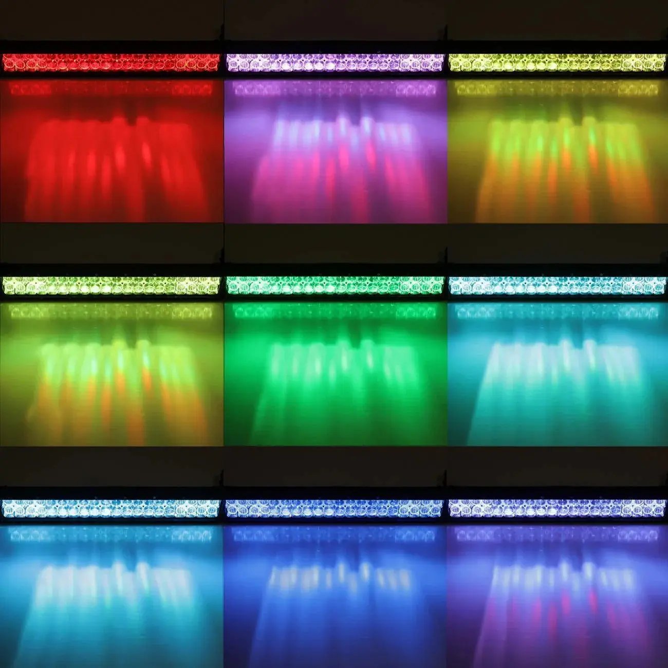 Auxbeam 22 Inch V - Series Curved RGBW Color Changing Off Road Led Light Bar - SLBSTORE