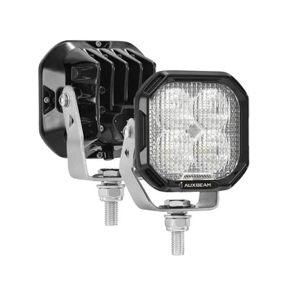 AUXBEAM 3" 116W RGB LED Pod Lights FLOOD Beam 8 Color Lights Color Play 12960 LM - SLBSTORE